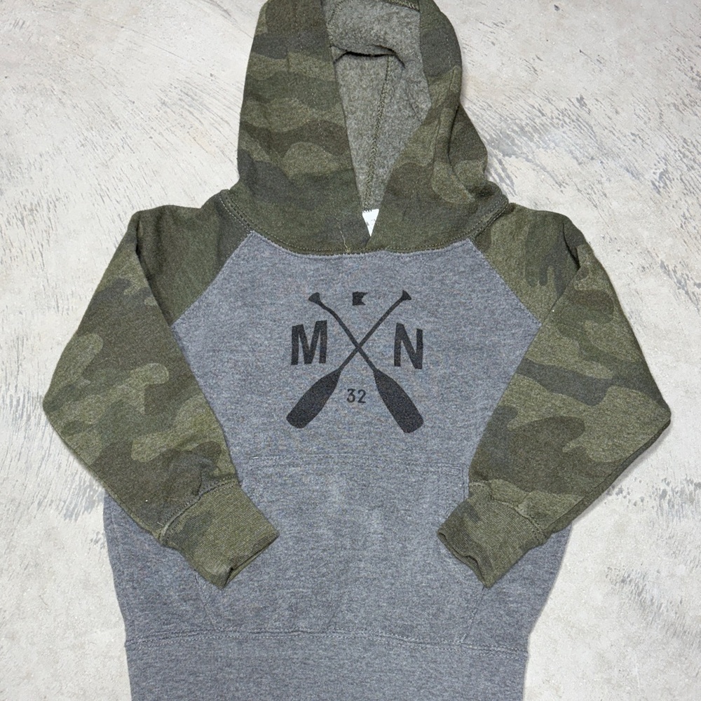 Gray & Green Camo Hooded SOTA Sweatshirt 2T